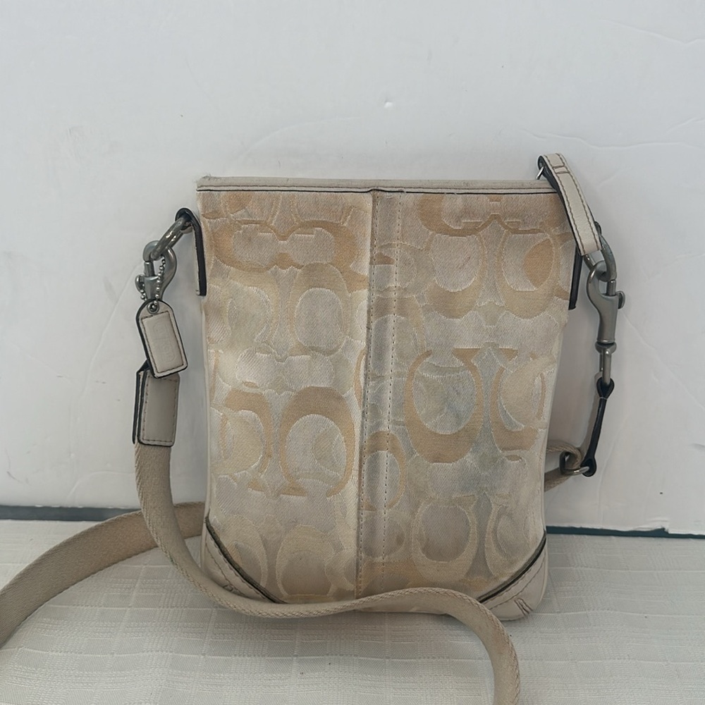 COACH Optic Signature Shoulder Swing Bag Crossbody Small Purse 10148 - Picture 3 of 9